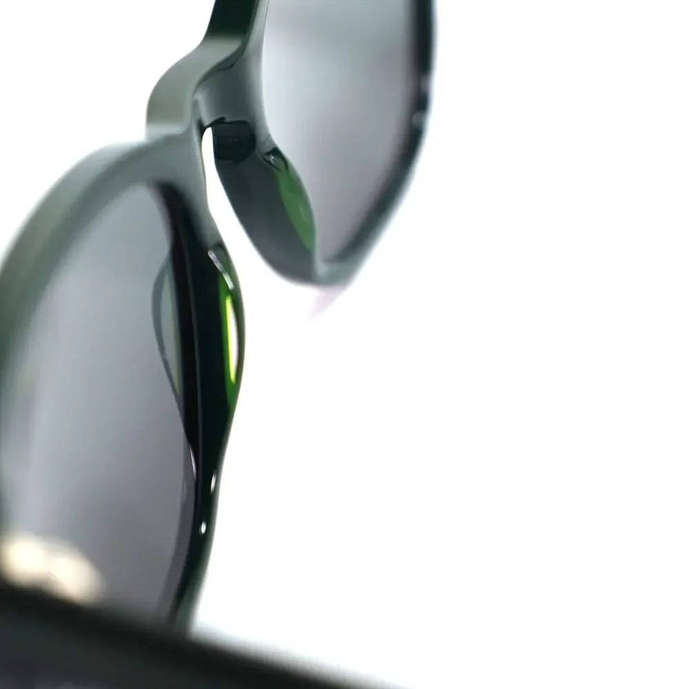 Lacoste Rounded Square Men's Sunglasses – Deep Jade Green / Grey Lenses – NWT